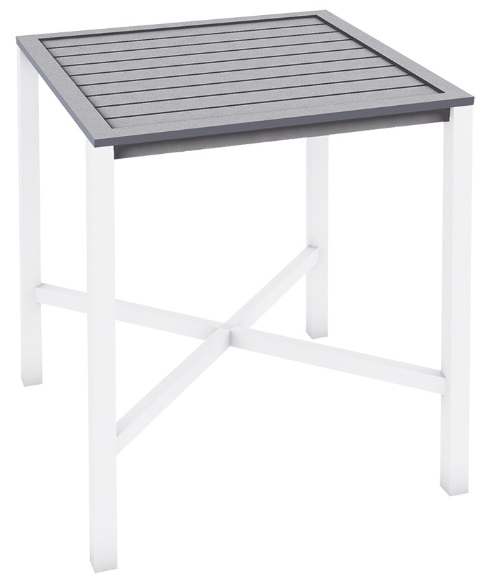 Bridgeport Square Bar Table Aluminium