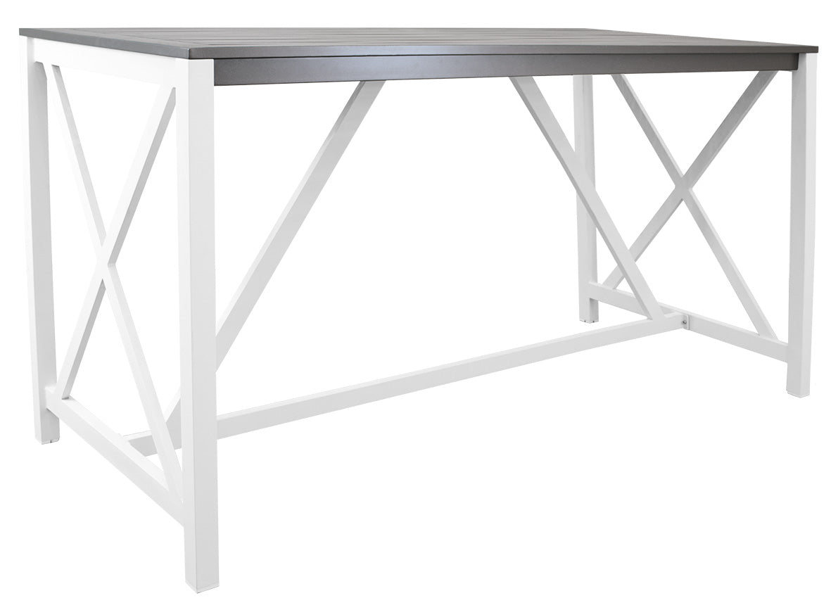 Bridgeport  Rectangle Bar Table Aluminium